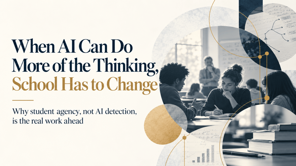 When AI Can Do More of the Thinking, School Has to&nbsp;Change